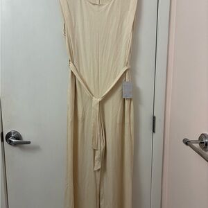 NWT Max Studio Cream Jumpsuit